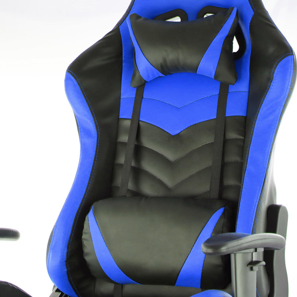 GameFitz Gaming Chair in Black and Blue