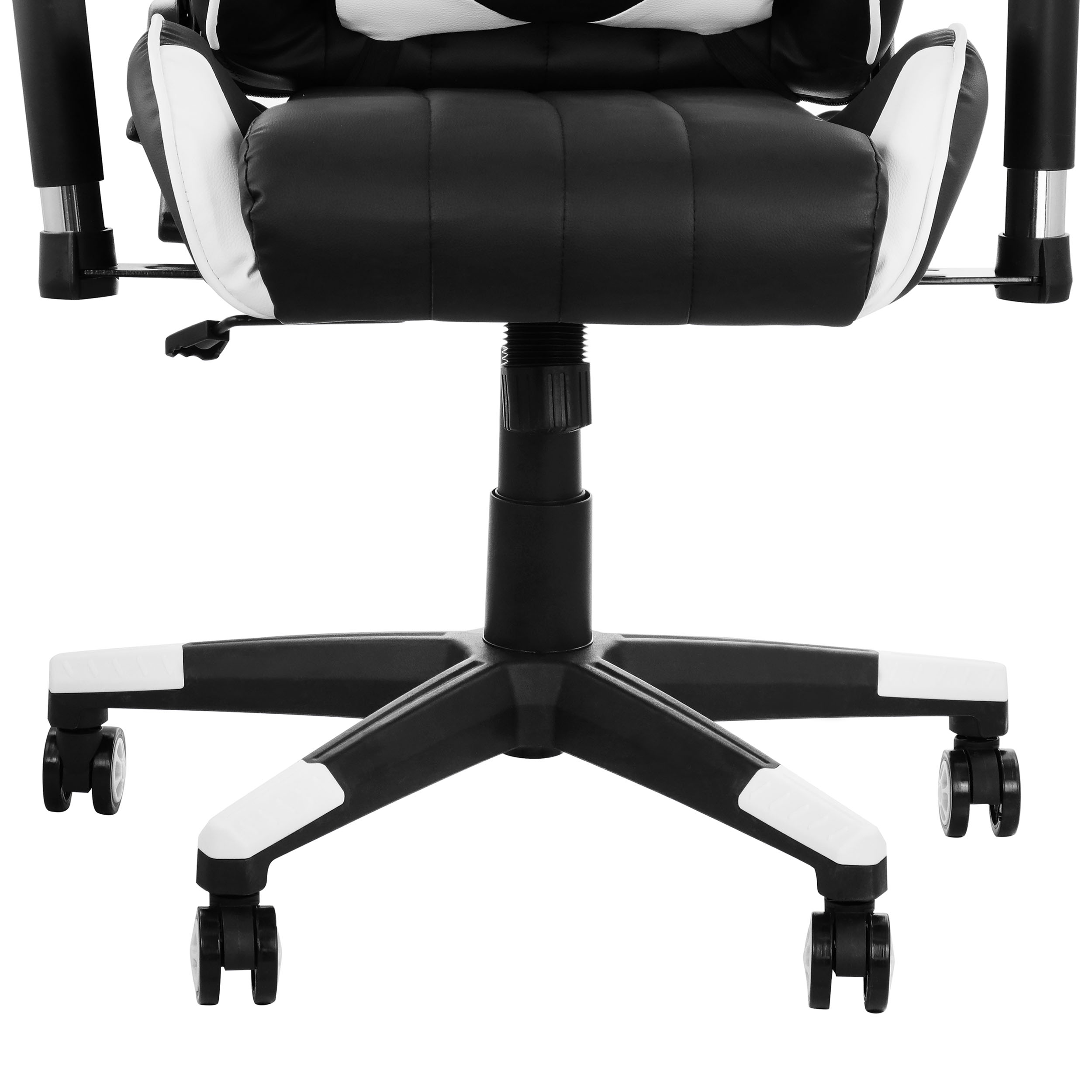 GameFitz Gaming Chair in Black and White Trim