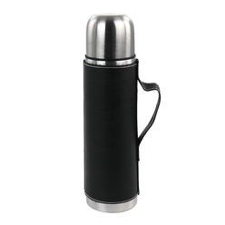 Mr. Coffee 131005.01 23 Oz. Stainless Steel Thermal Bottle With Leatherette