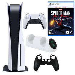 Sony PlayStation 5 Console with Spiderman Miles Morales Game and Accessories