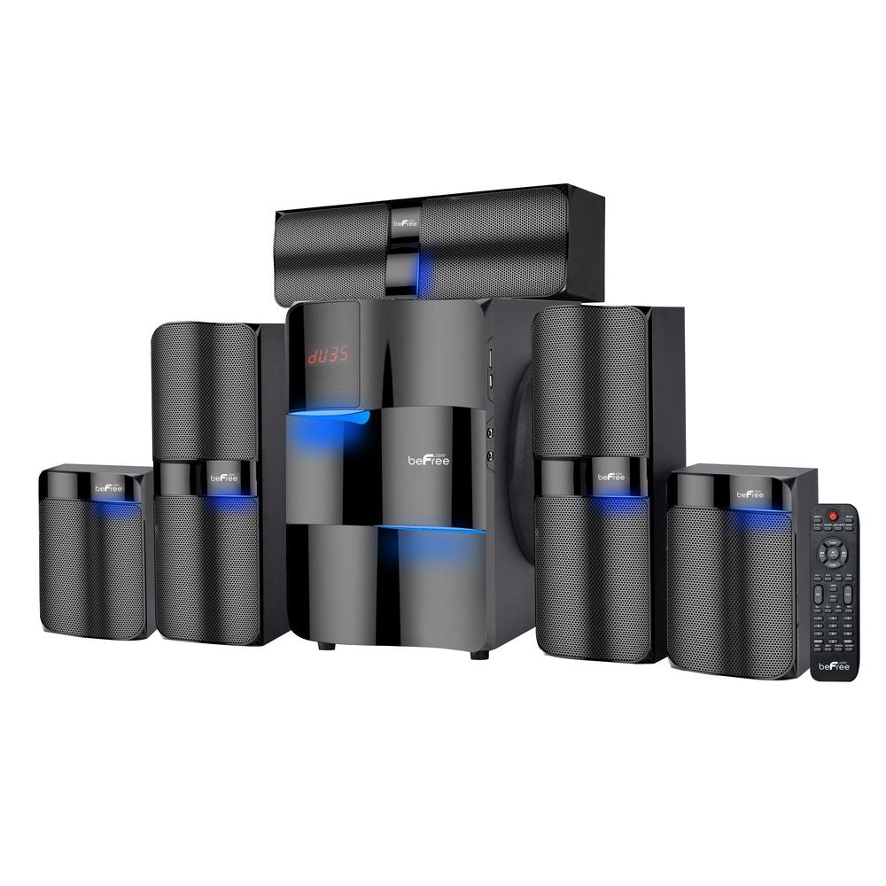 beFree Sound 5.1 Channel Surround Sound Bluetoot Speaker System