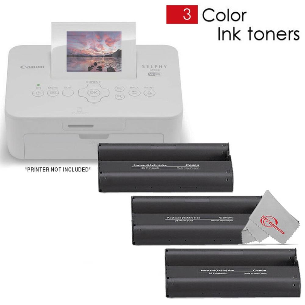 Canon 10 Pack Canon KP-108IN Color Ink & 4x6 Paper Set for SELPHY CP910 CP900