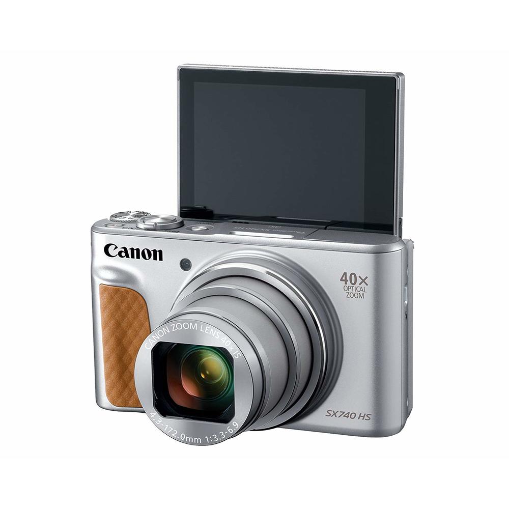 Canon PowerShot SX740 HS Wi-Fi 4K Digital Camera (Silver) 2956C001