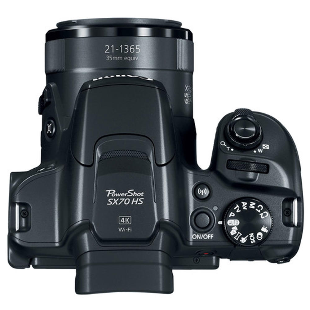 Canon PowerShot SX70 HS 20.3MP Digital Camera Black with 65x Zoom 4K Video Wifi