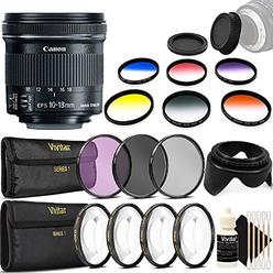 Canon EF-S 10-18mm f/4.5-5.6 IS STM Lens for Canon EOS Rebel T2i T1i SL1 SL2 with Accessories