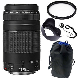 Canon Ef 75 300mm F 4 0 5 6 Iii Lens 58mm Uv Filter More Accessories Canon Ef 75 300mm F 4 0 5 6 Iii Lens 58mm Uv Filter More Accessories