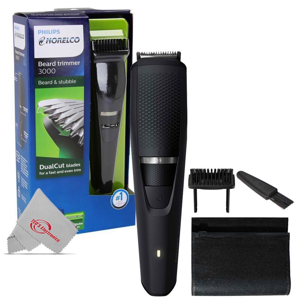 Norelco Philips Norelco Beard Trimmer BT3210/41 - cordless grooming, rechargable, adjustable length, beard, stubble, and mustache