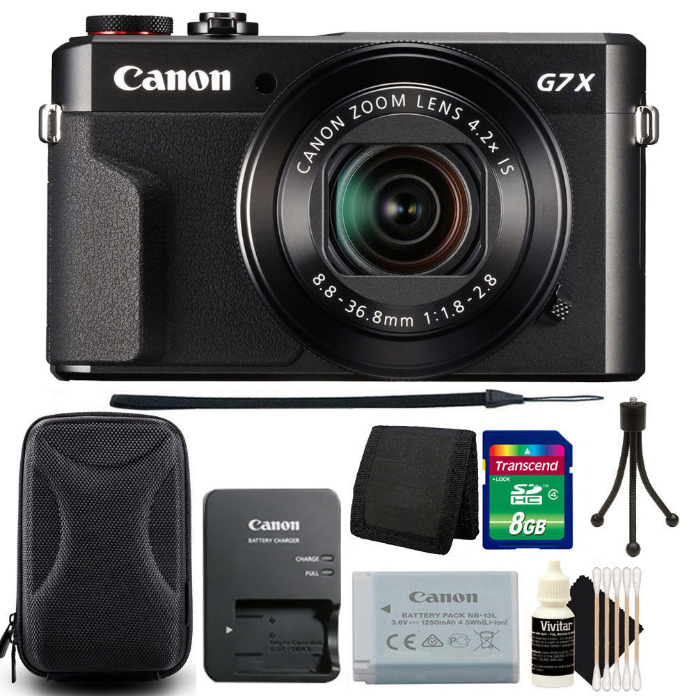 Canon PowerShot G7 X Mark II Digital Camera with 8GB Accessory Bundle