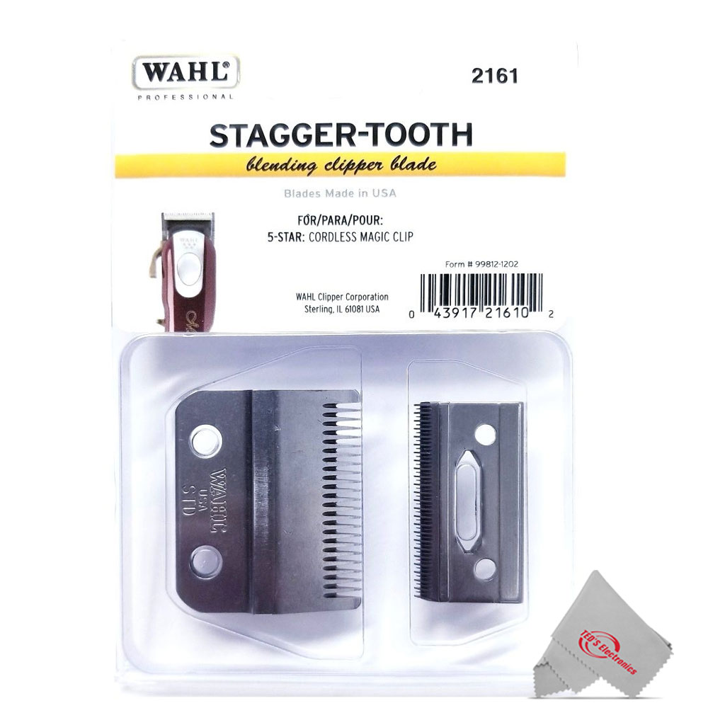 Wahl Professional 2-Hole Stagger-Tooth Clipper Blade for the 5 Star Series Cordless Magic Clip for Professional Barbers and Styl
