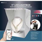 SLB11 Vivitar 11 Inch Snap Assembly Portable Lightbox for Product  Photography with White and Black Backdrops
