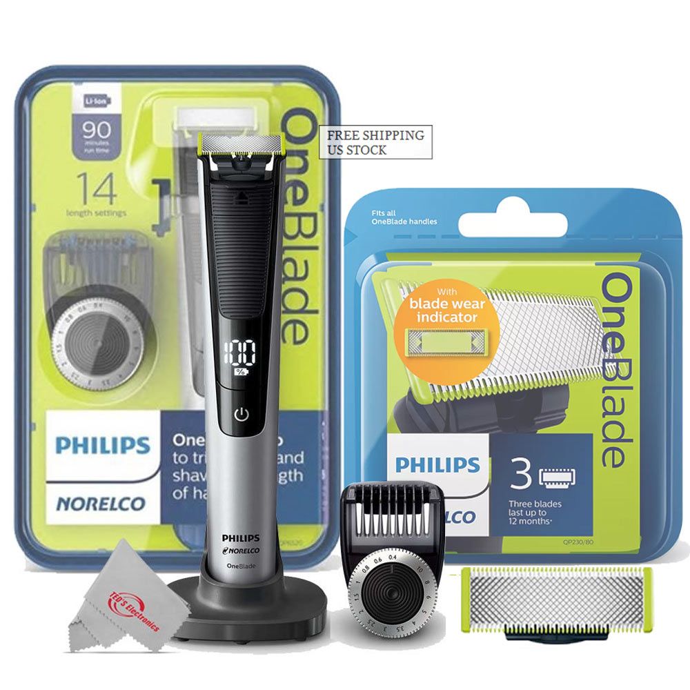 Philips Norelco Oneblade Electric Trimmer and Shaver with 1 ...