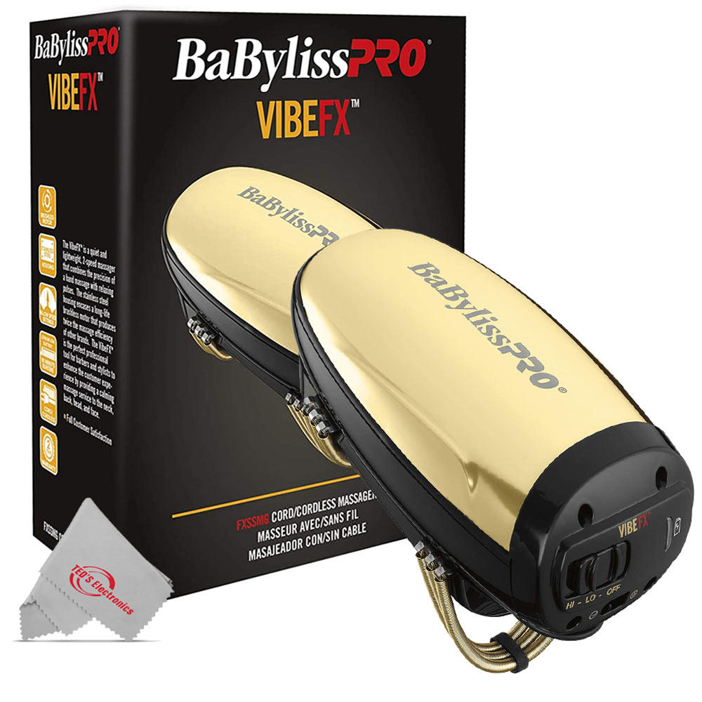 BabyLiss Pro Vibe FX Cord / Cordless Massager FXSSMG Gold