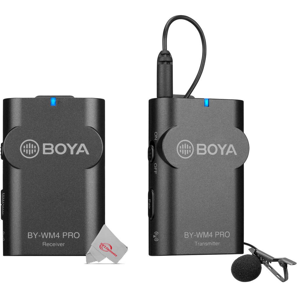 Boya BY-WM4 Pro k2 Dual-Channel Digital Wireless Microphone For 2-Person Videos, Interviews, YouTube