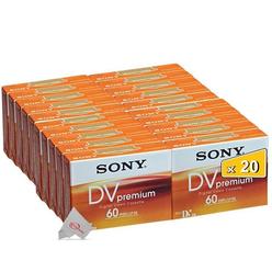 Sony 20 Pcs Sony Premium Mini DV 60 Minute Digital Video Cassette Tape DVM60PR4J