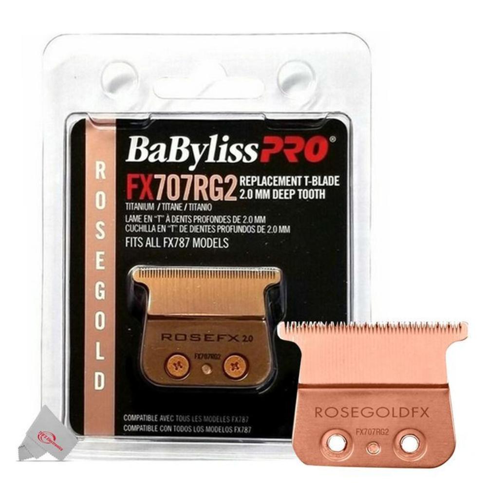 Babyliss Pro 5x BaByliss PRO Replacement Rose GoldFX Skeleton T-Blade 2.0mm Deep Tooth FX707RG2