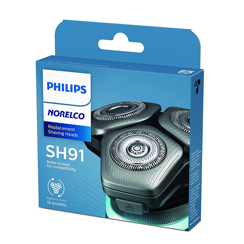 Philips 3x Philips Norelco Shaving Replacement Heads for Shaver Series 9000 SH91/52 (Replaces SH90/72)