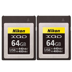 Nikon 2x Nikon 64GB XQD 440MB/s High Speed Memory Card