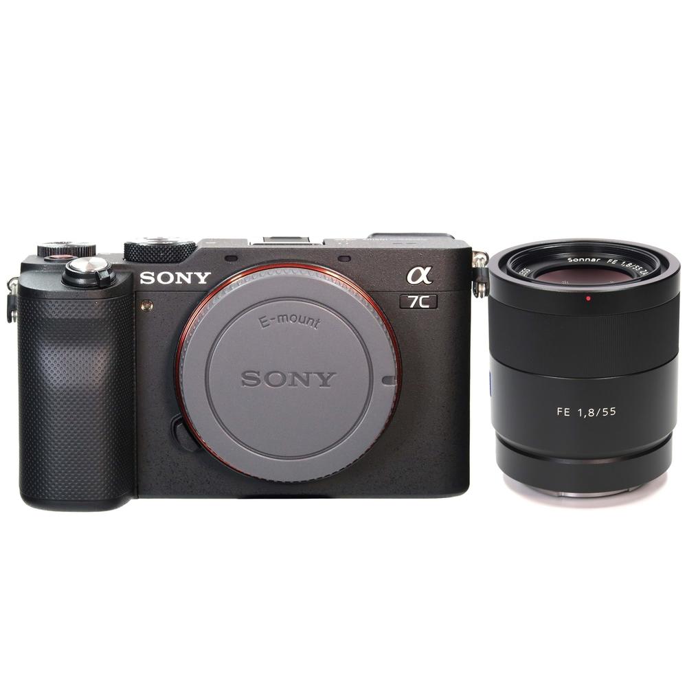 Sony Alpha a7C 24.2MP Full-Frame Mirrorless Digital Camera + T Fe 55MM F/1.8 Za e-Mount Lens
