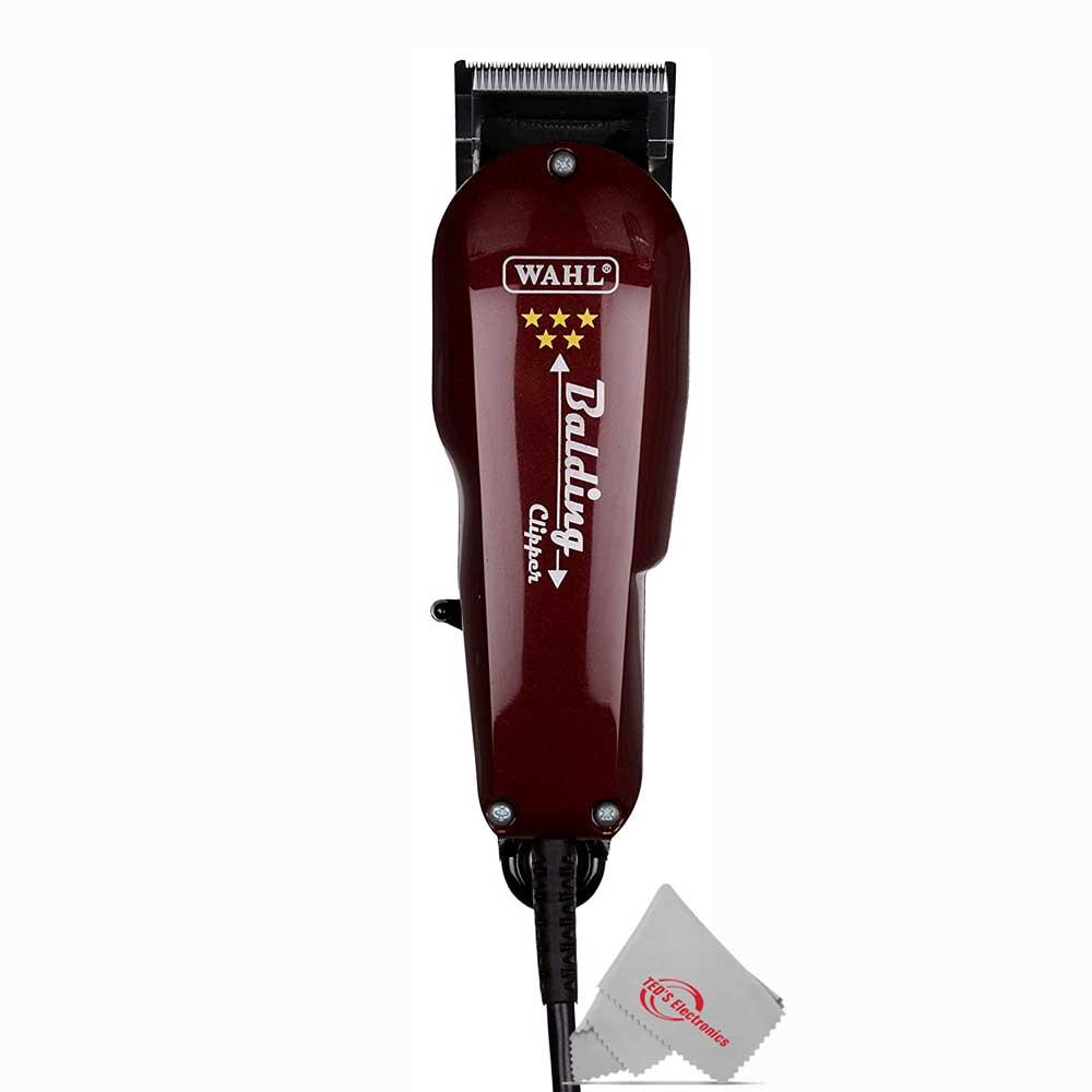Wahl 8110 Professional 5-Star Balding Clipper Red with Large Styling Comb