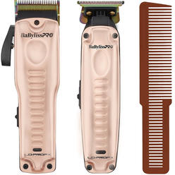 BaByliss Pro Limited Edition LO-PROFX Clipper & Trimmer Gift Set ROSEGOLD with Comb