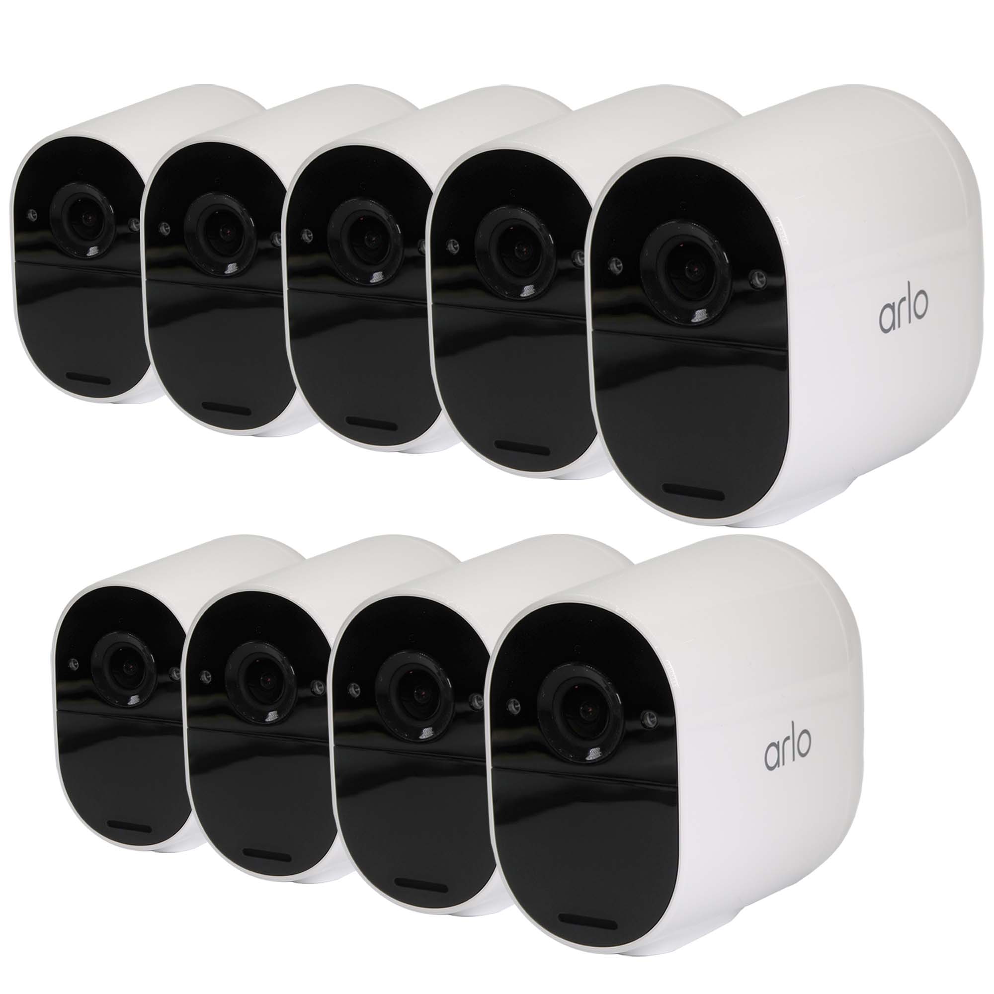 Arlo 2x Arlo Essential Camera Wire-Free 1080p 2-Way Audio Rechargeable Battery Motion Indoor / Outdoor Security Camera, Works with Al