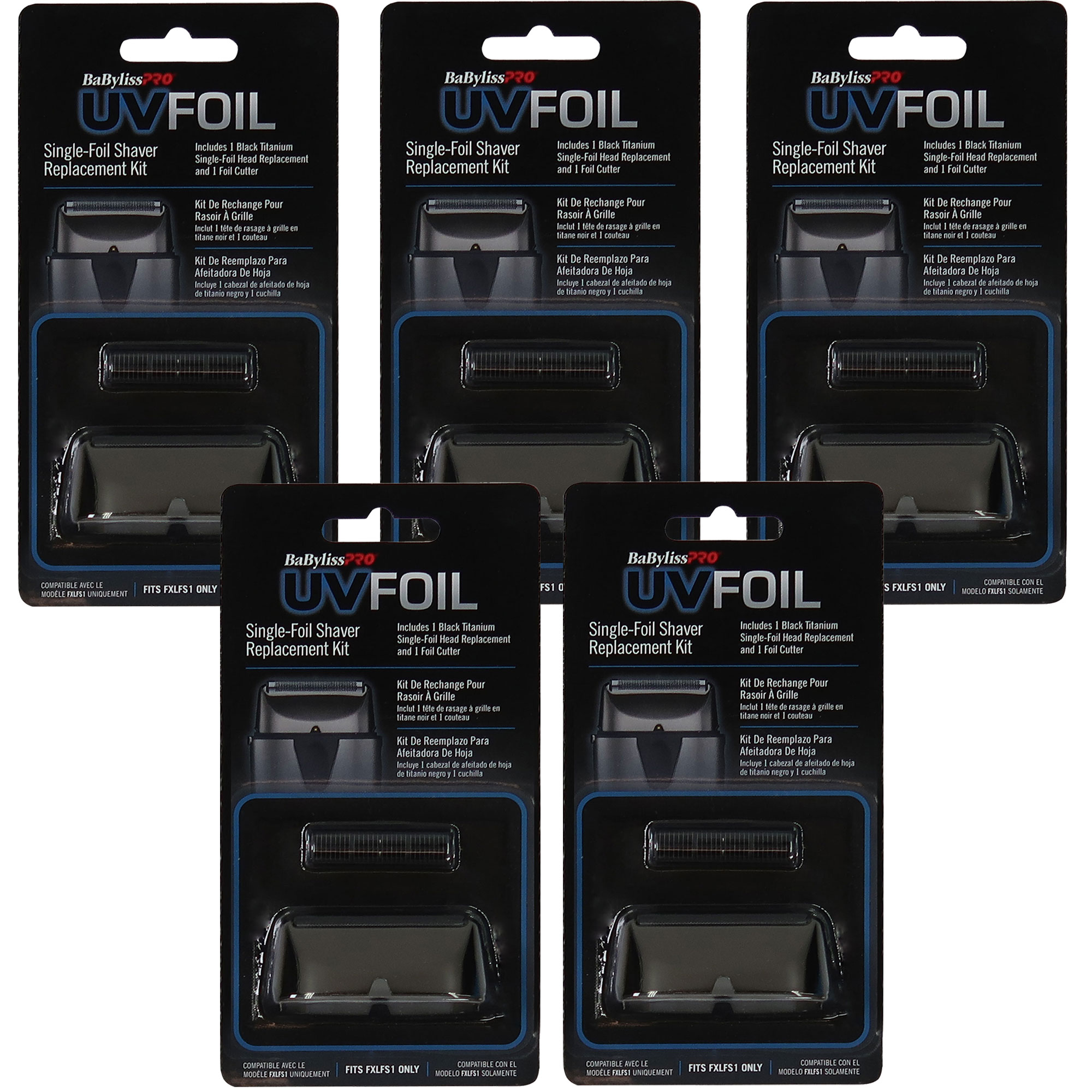 BaBylissPRO 5x BaByliss Pro UVFOIL Single-Foil Shaver Replacement Kit #FXLRF1