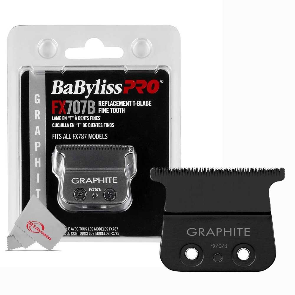 BaBylissPRO 10x BaByliss Pro FX707B Fine Tooth Replacement T-Blade with Soft Knuckle Neck Brush