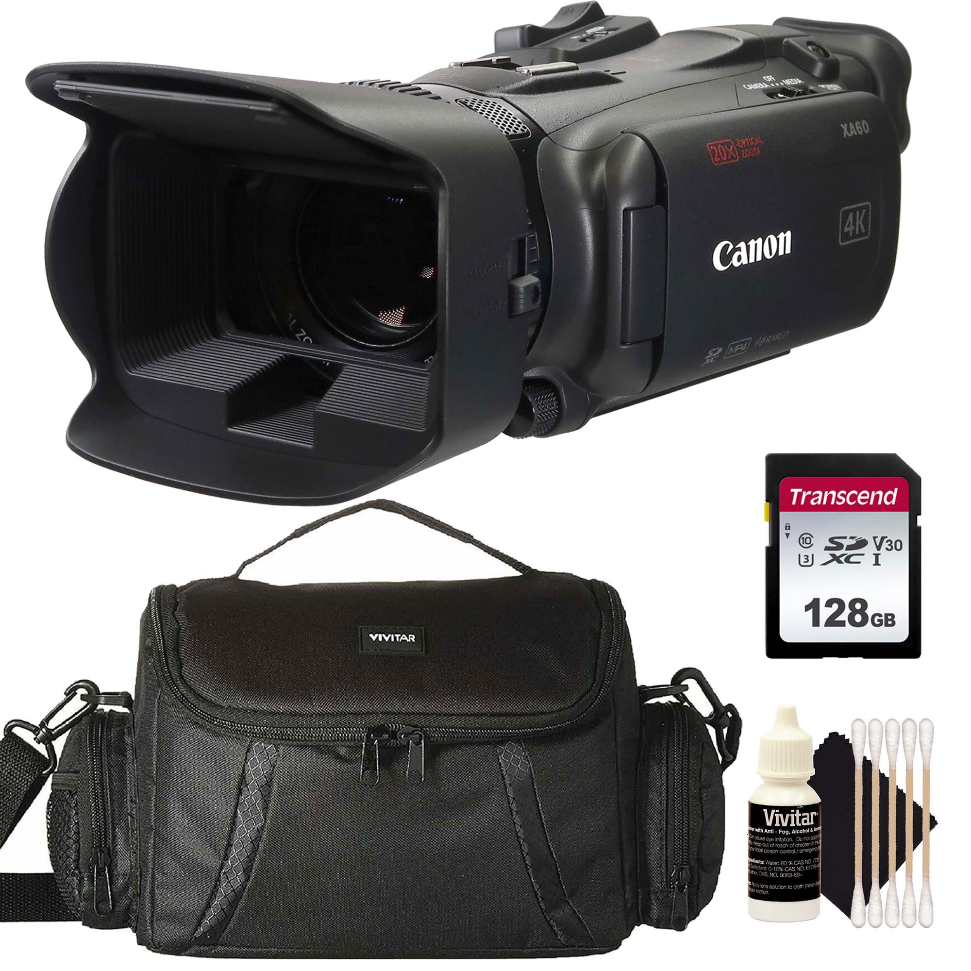 Canon XA60 Professional UHD 4K Camcorder Black (PAL) All You Need Accessory Kit