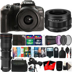 Canon EOS R10 Mirrorless Camera with 18-45mm Lens, 420-800mm Lens Bird Watching Kit