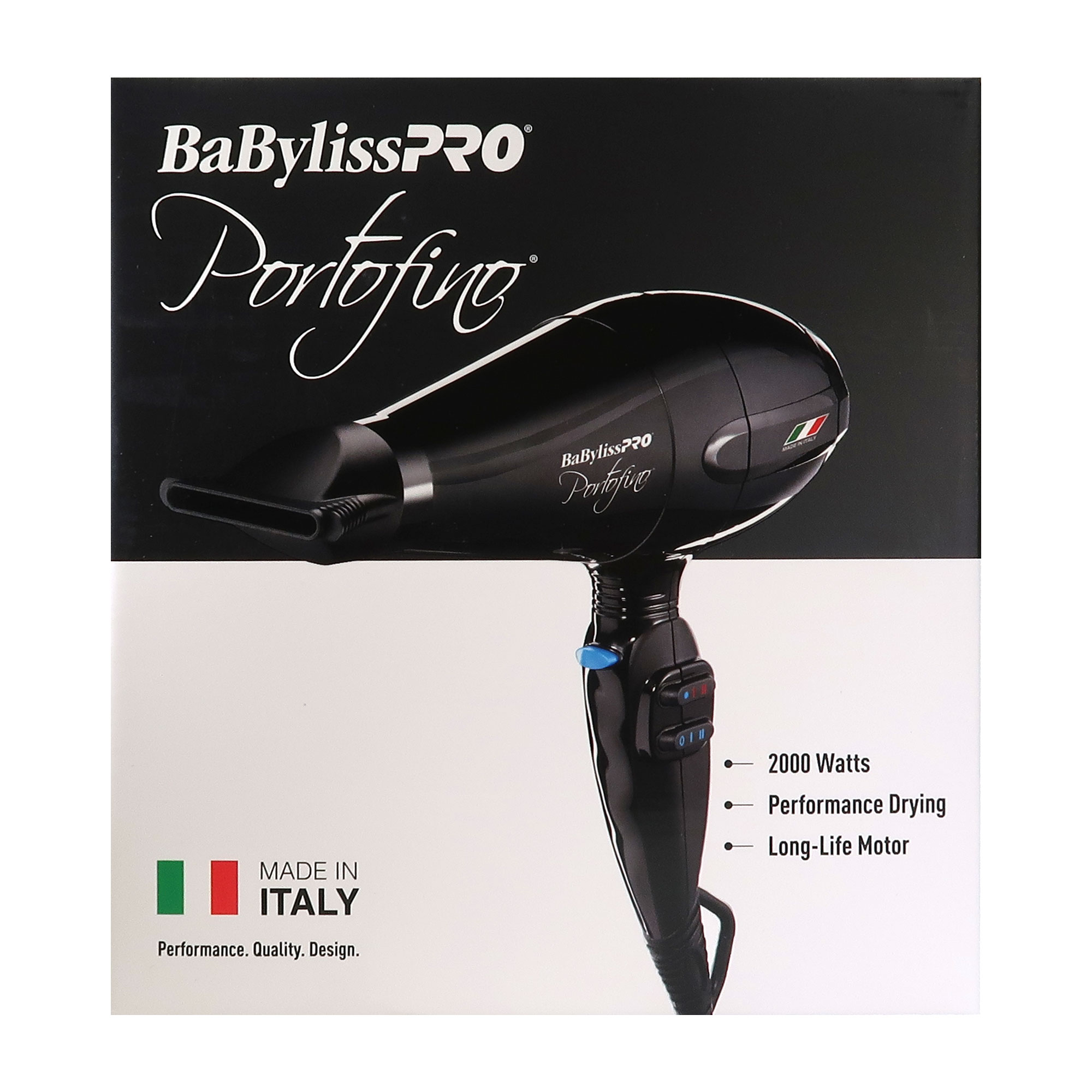 BaBylissPRO BaByliss Pro Portofino 2000 Watts Dryer Black #BPOR1