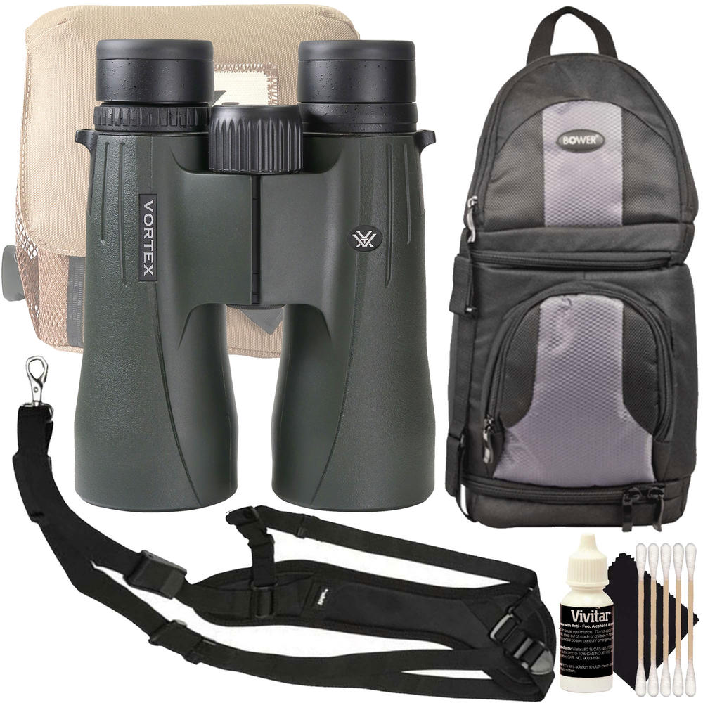 Vortex 10x50 Viper HD Binoculars V202 with Top Accessories