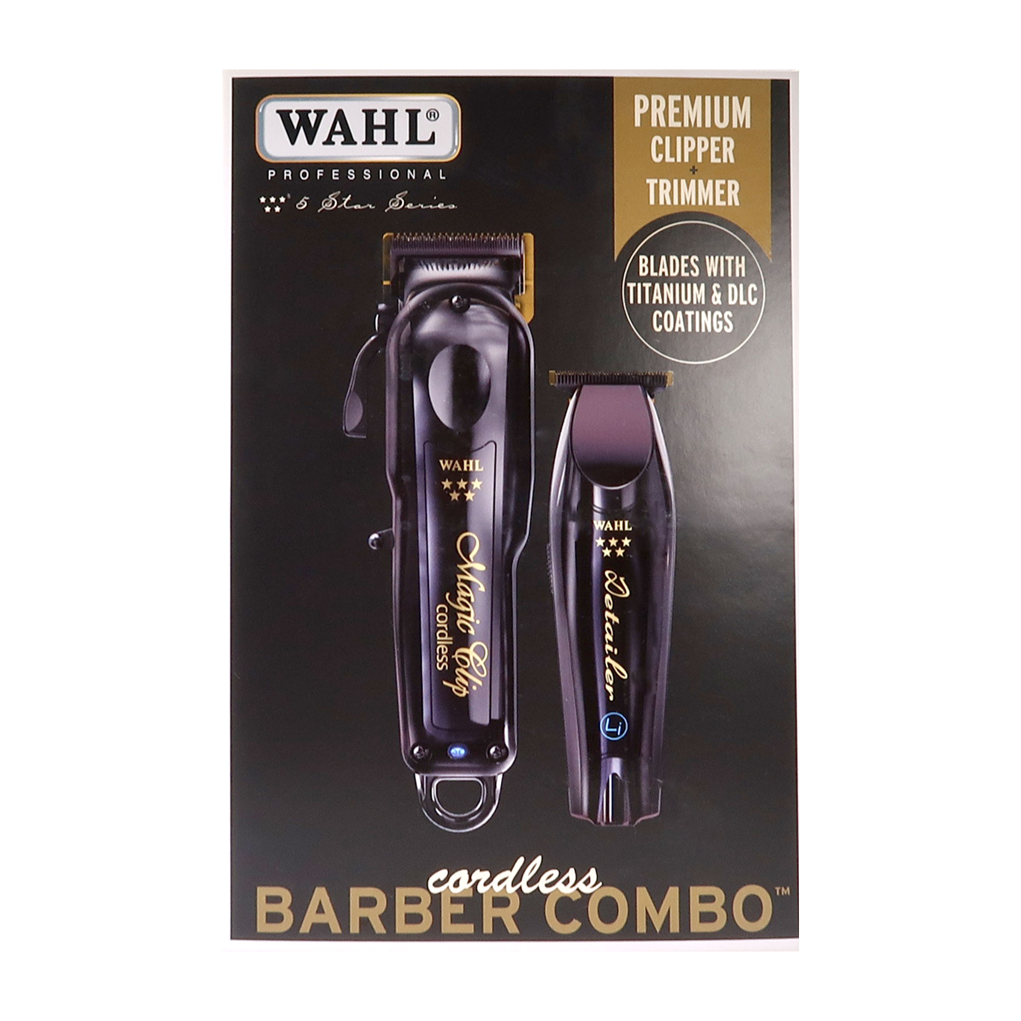 Wahl Barber Combo - 5 Star Cordless Magic Clip & Cordless Detailer Li #3025397