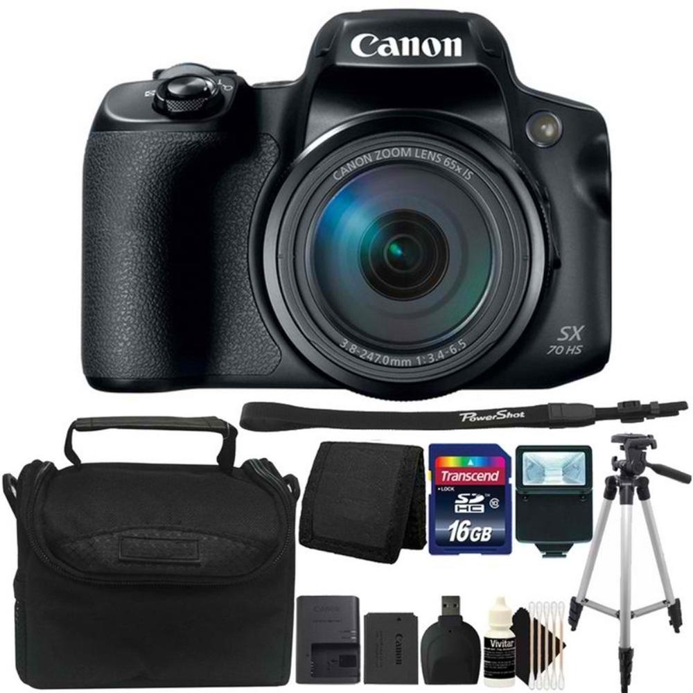 Canon Powershot SX70 HS Digital Camera 3071C001 Premium Bundle
