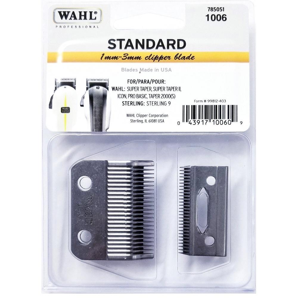 Wahl 10x Wahl Standard 1mm-3mm Clipper Blade Replacement for Wahl Super Taper (II), Icon, Pro Basic and Taper 2000(S)