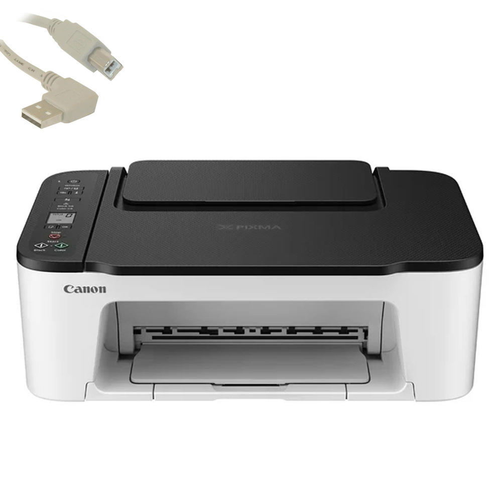 Canon PIXMA Wireless All-In-One Printer TS3522 with 10FT Angle USB 2.0 Type A Male To B Male Cable