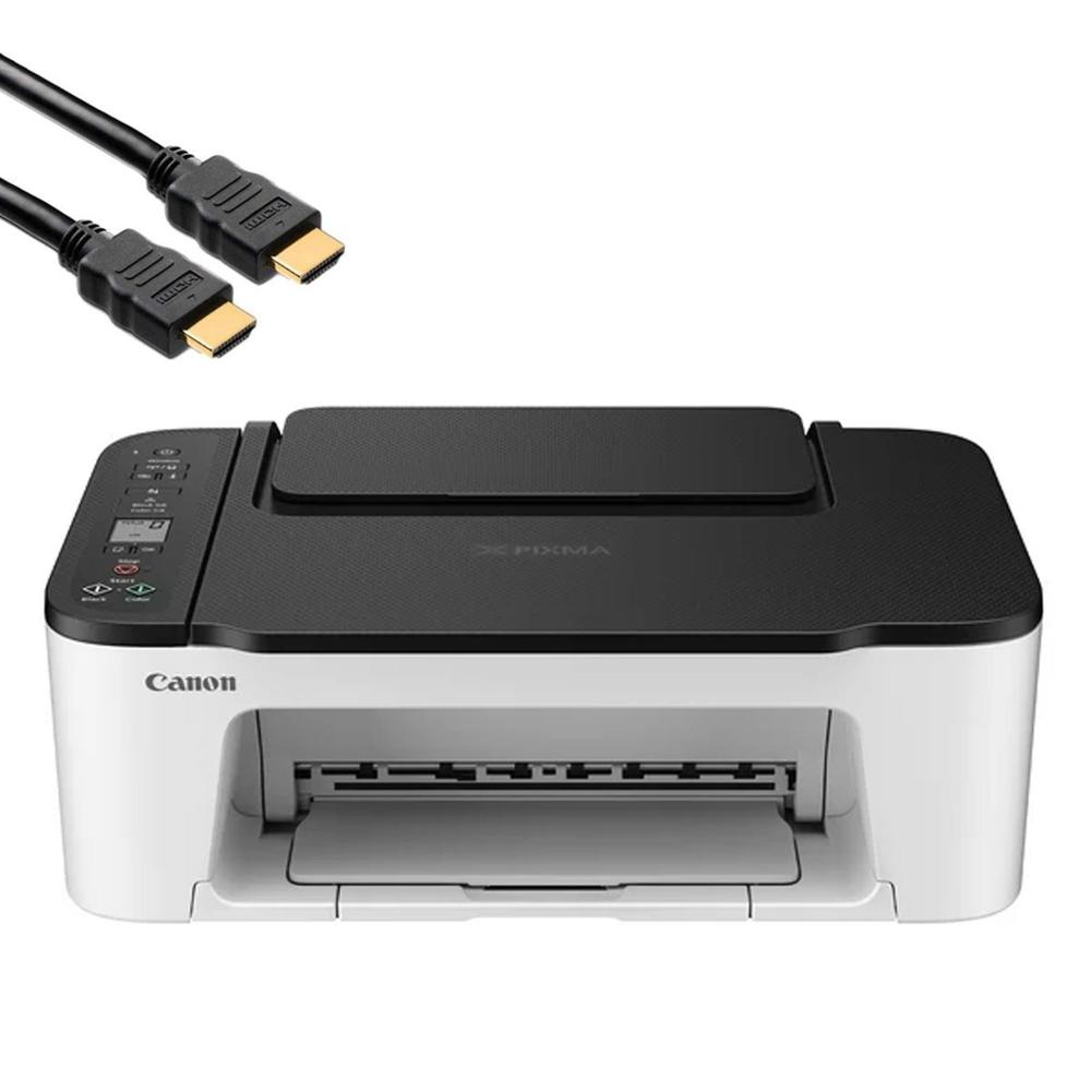 Canon PIXMA Wireless All-In-One Printer TS3522 and Vivitar Gold Plated 6ft HDMI Ethernet Cable Hi-Def Quality Ensurer Supports 3