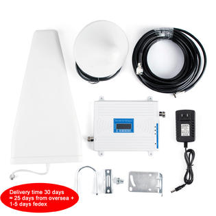 Topteng S004 A008 Us Tri Band Cellular 900 1800 2100mhz Mobile Signal Booster Gsm Dcs 2g 4g Kit 30day
