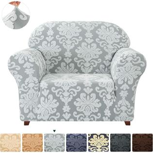 Chunyi Chun Yi Sofa Slipcover 1 Piece Elegant Stretch Couch Cover Jacquard Damask Chair Loveseat Replacement Easy Fitted Durable Furn