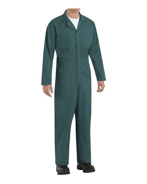 Red Kap Vf Workwear CT10SG RG 46 Vf Workwear Coverall,Chest 46In.,Green  CT10SG RG 46