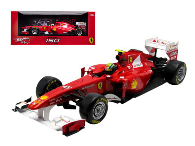 Hot Wheels Ferrari 150 Italia #6 Felipe Massa F1 Formula One (2011) 1/18 Diecast Model Car by Hot Wheels