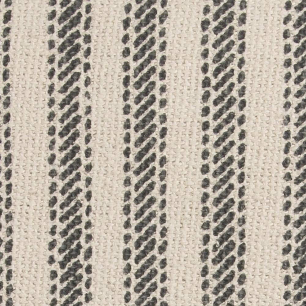 Home Roots Gray Natural Ticking Stripe Throw Pillow