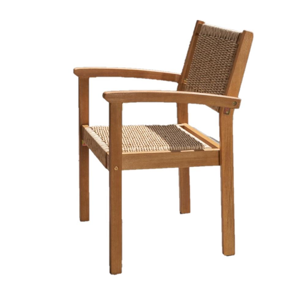 Hoom Roots Set Of Two Woven Dining Chairs