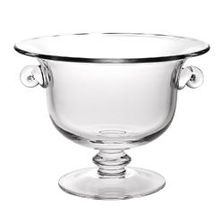HomeRoots 13 Mouth Blown Crystal Trophy Centerpiece Fruit Or Punchbowl