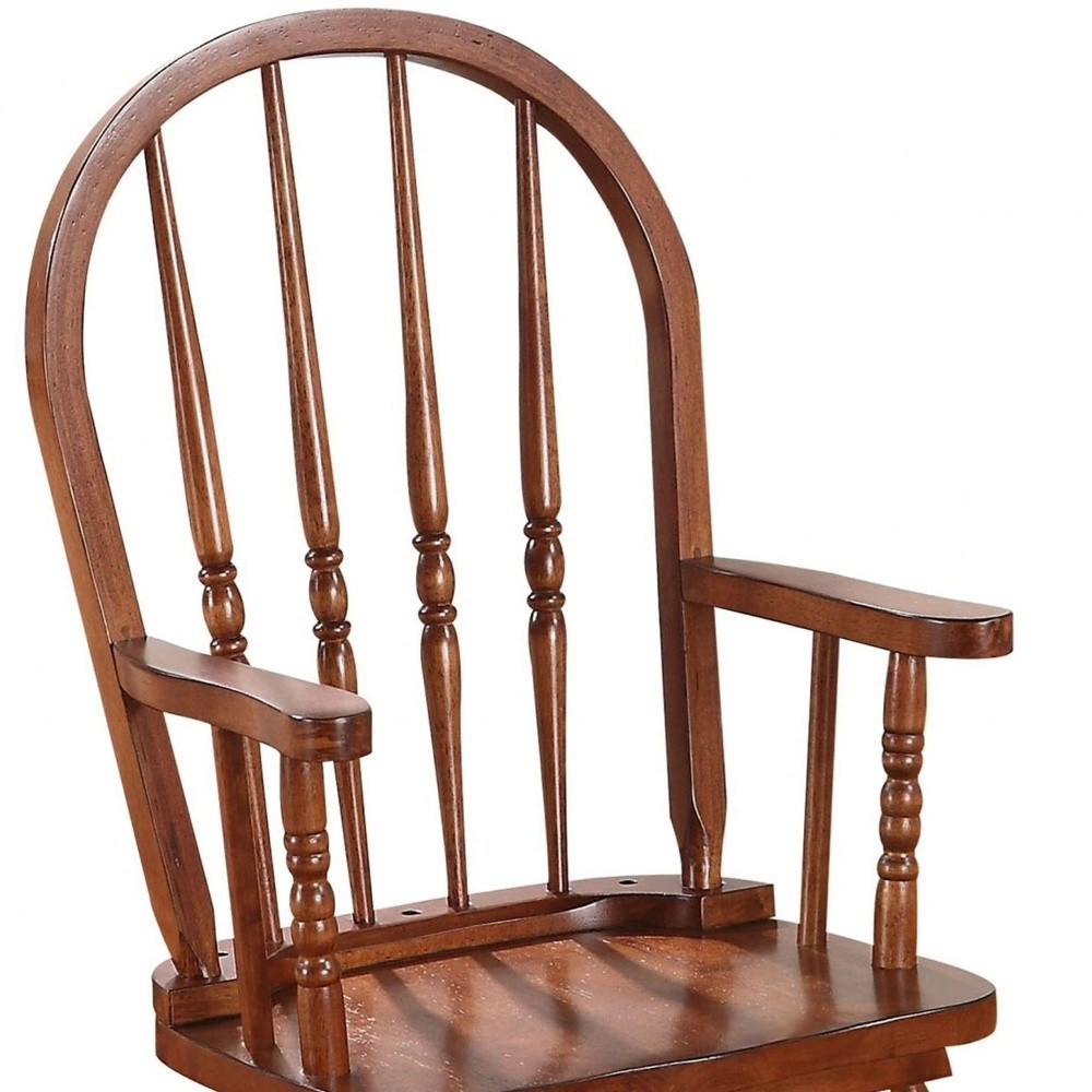 HomeRoots Classic Honey Brown Wooden Youth Rocking Chair