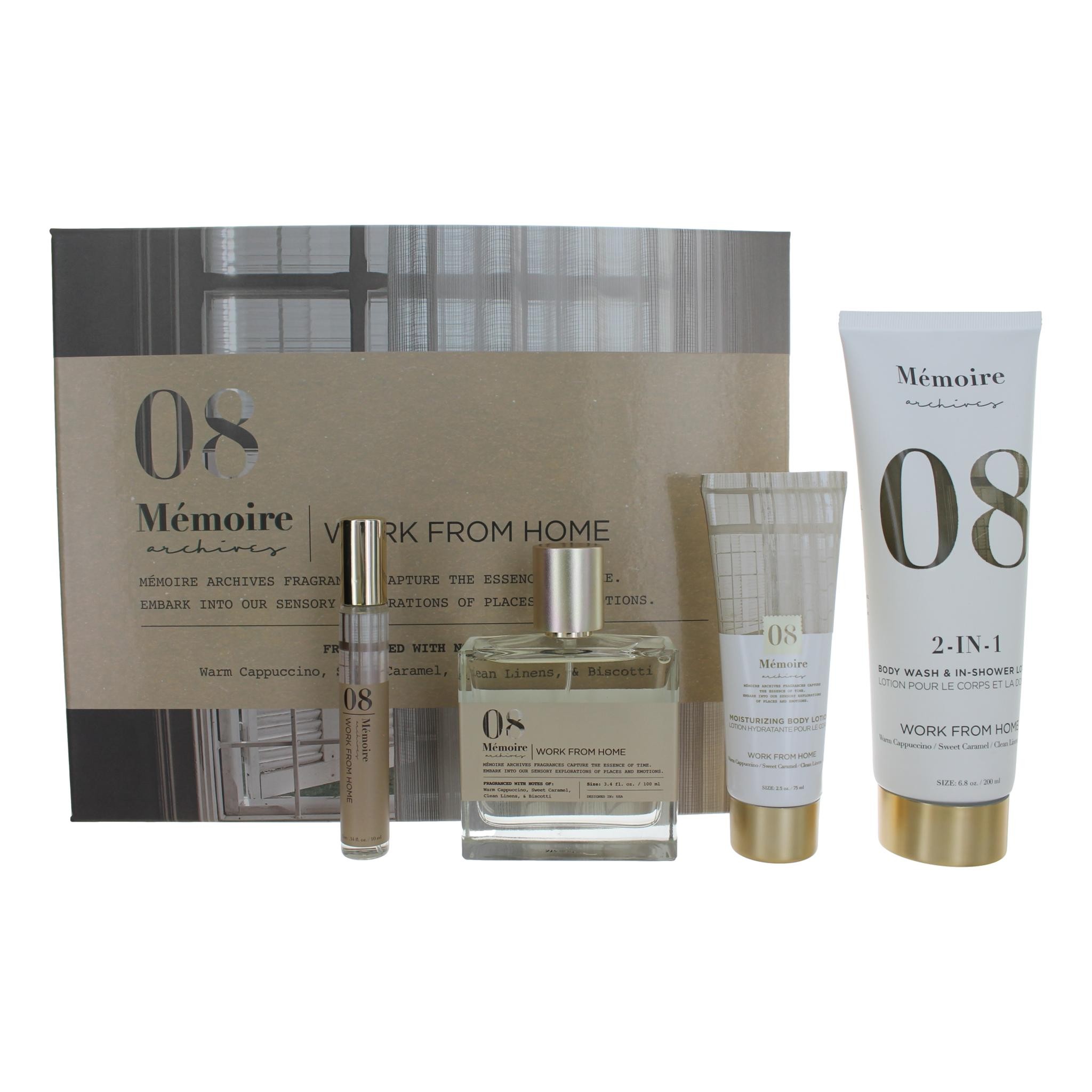 Memoire Archives Work From Home by Memoire Archives, 4 Piece Gift Set for Unisex