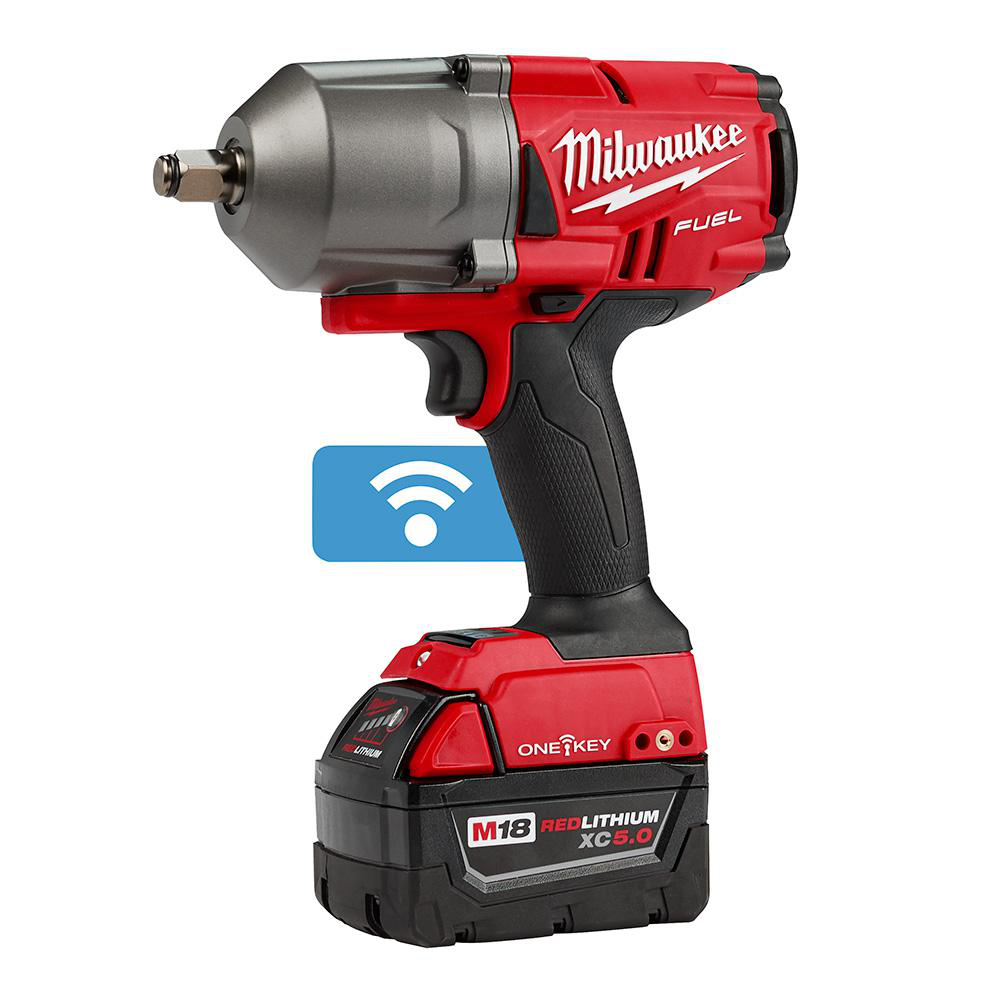 Milwaukee M18 Fuel One Key 18 Volt Lithium Ion Brushless Cordless 1 2 In Impact Wrench