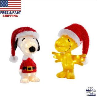 Peanuts By Schulz Christmas Snoopy Woodstock Santa Led Light Yard Outdoor Indoor Xmas Decorations Peanuts By Schulz Christmas Snoopy Woodstock Santa Led Light Yard Outdoor Indoor Xmas Decorations