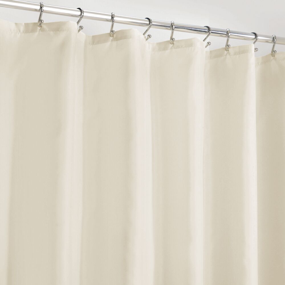 Mdesign Water Repellent Fabric Shower Curtain Liner Water Repellent Fabric Shower Curtain Liner, Can You Use A Fabric Shower Curtain Without Liner