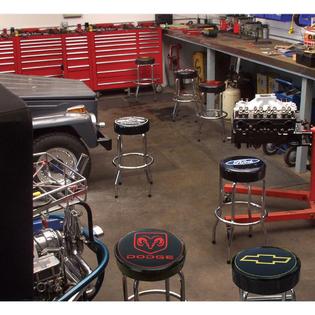 Plasticolor John Deere Garage Stool Shop Seat Workstool Chromed Steel Construction Workbench Plasticolor John Deere Garage Stool Shop Seat Workstool Chromed Steel Construction Workbench