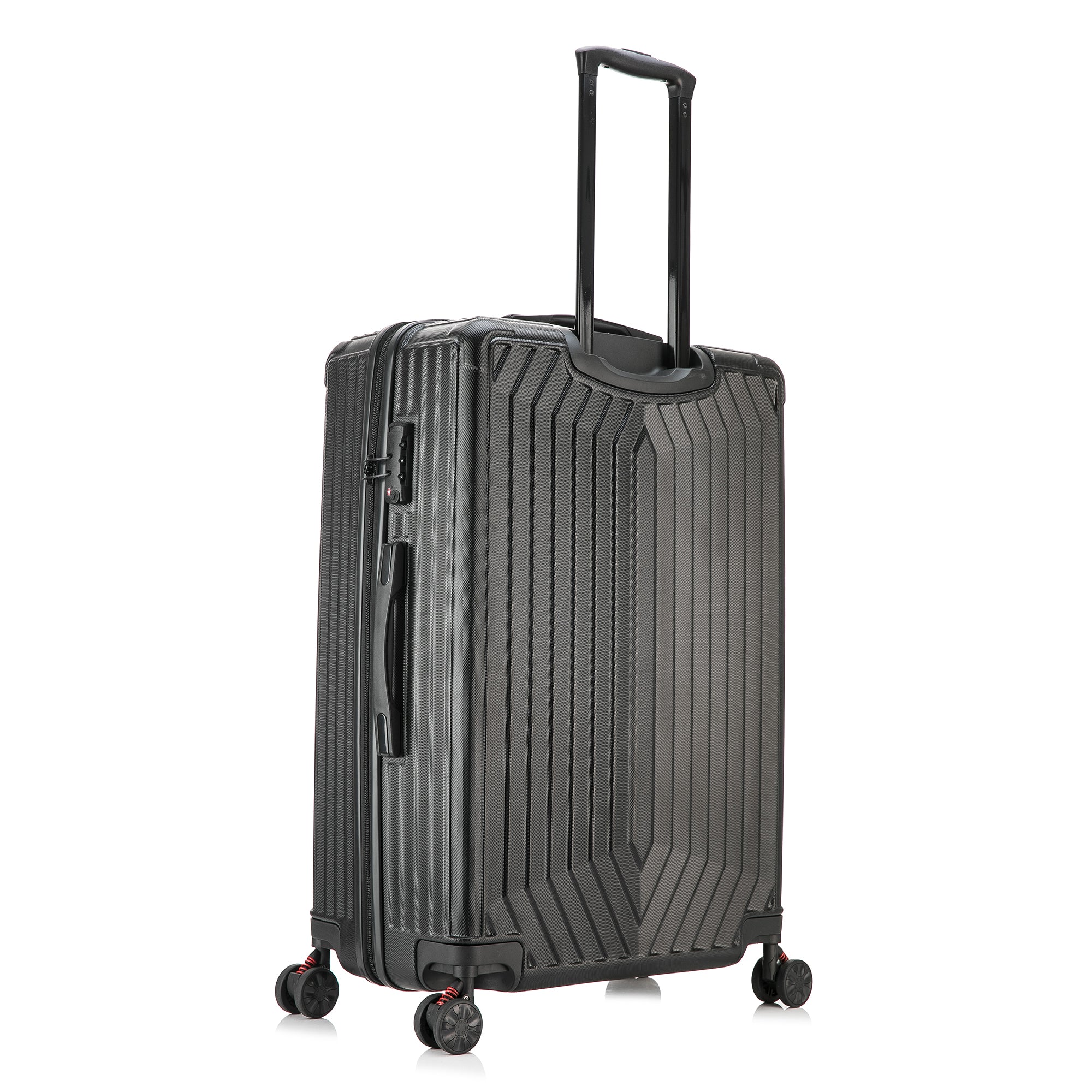 DUKAP STRATOS lightweight hardside spinner 3 piece luggage set  20'',24'', 28'' inch Black
